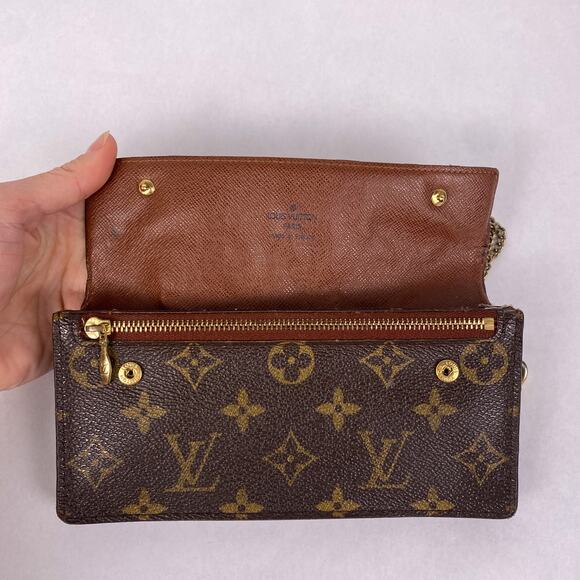 LOUIS VUITTON Portefeuille Accordion Long Wallet Monogram Brown - Picture 5 of 11